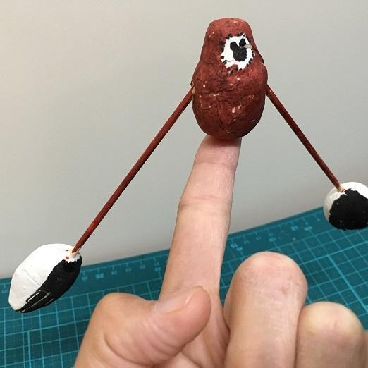 テナガザルのやじろべえを作ろう